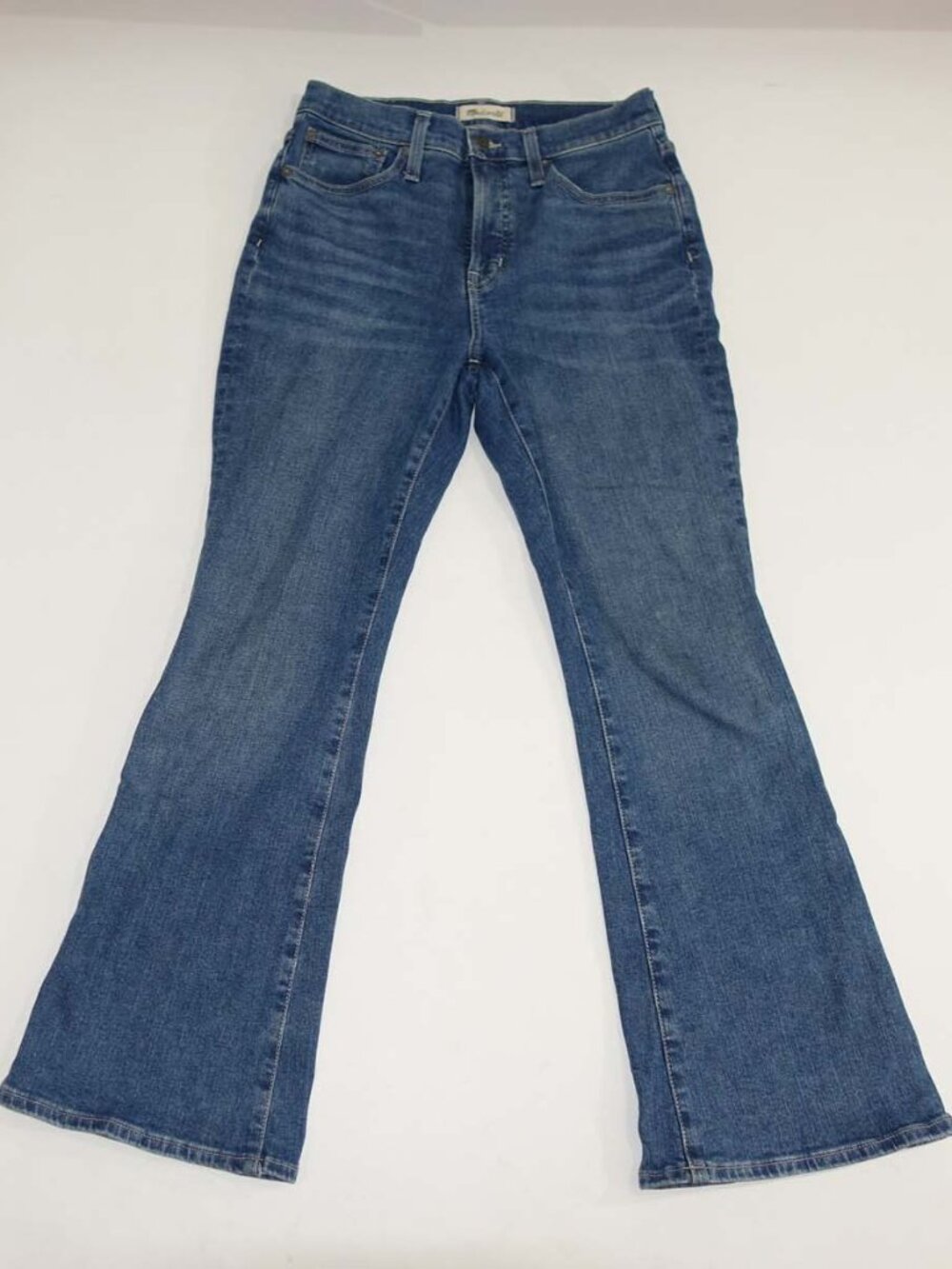 Madewell Women's Perfect Vintage Flare Jeans Size 27 Petite Blue High Rise Denim
